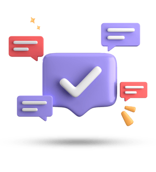 3d rendering of speech bubble, 3D pastel chat with symbol icon set. png