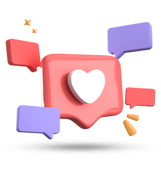 3d rendering of speech bubble, 3D pastel chat with symbol icon set. png