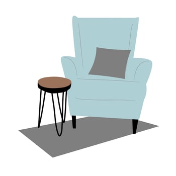 Home interior decoration vector