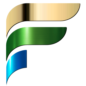 logo letter f metallic style png
