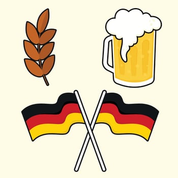 Octoberfest Celebration Festive Holiday Simple Vector Icon art