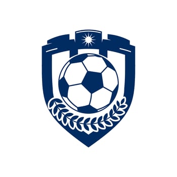 Soccer Football logo design vector illustration, football logo icon template