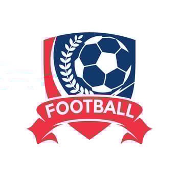 Soccer Football logo design vector illustration, football logo icon template