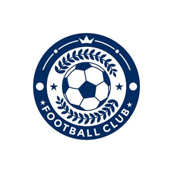Soccer Football logo design vector illustration, football logo icon template