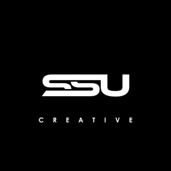 SSU Letter Initial Logo Design Template Vector Illustration