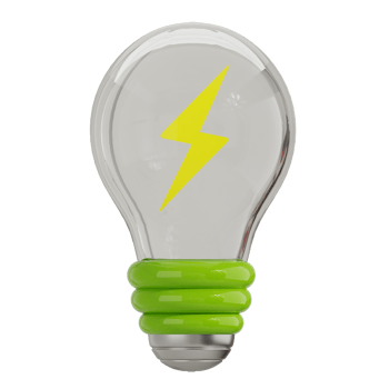 light bulb 3D Icon png
