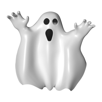 Ghost Cloth 3D Illustration Icon png