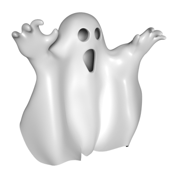 Ghost Cloth 3D Illustration Icon png
