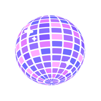 Disco ball. Reflections in the night club A party with music playing png