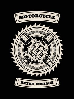 Motorcycle tshirt design, Motorcycle vintage graphics vector