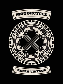 Motorcycle tshirt design, Motorcycle vintage graphics vector