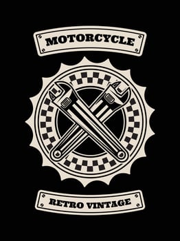 Motorcycle tshirt design, Motorcycle vintage graphics vector