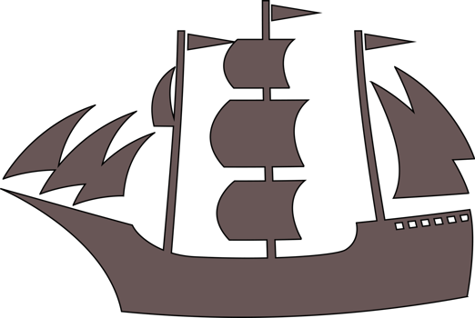 Boat water transport for decoration and design. png