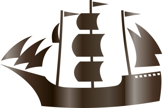 Ship gradient water transport for decoration and design. png