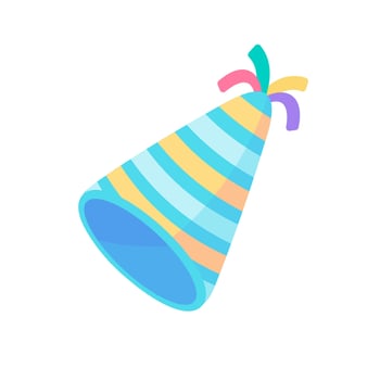 Party hats. Colorful hats for parties. celebrate birthday vector