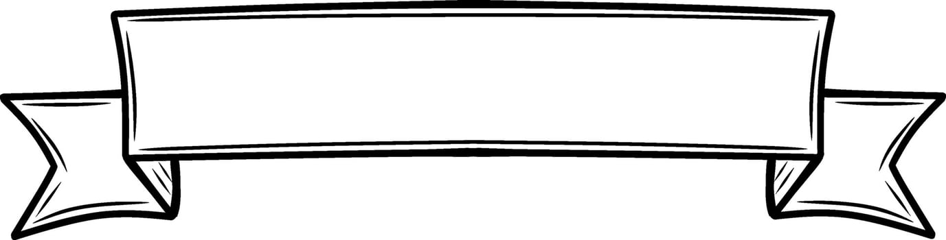 Sketch banner ribbon engraved old labels vector