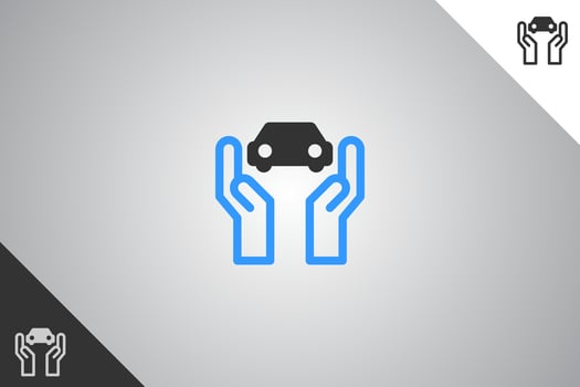 Vehicle logo. Minimal and modern logotype. Auto garage dealership brand identity design elements. Perfect logo for business related to automotive industry. Isolated background. Vector eps 10.