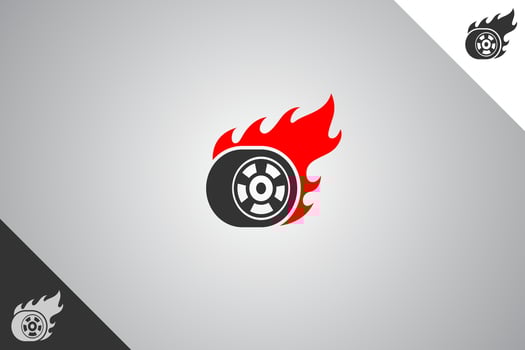 Wheel and rims logo. Minimal and modern logotype. Auto garage dealership brand identity design elements. Perfect logo for business related to automotive industry. Isolated background. Vector eps 10.
