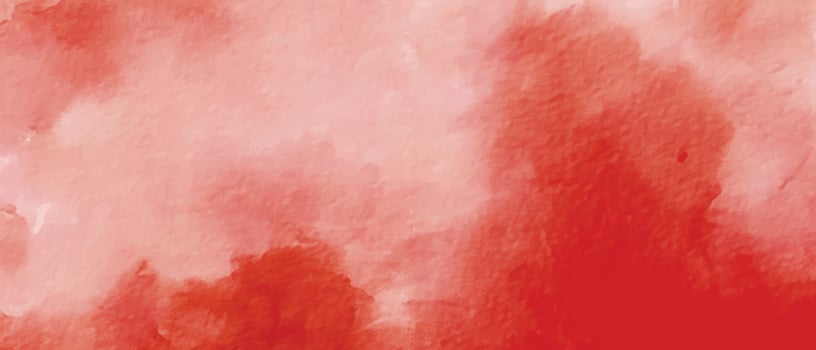 Red watercolor stain background vector