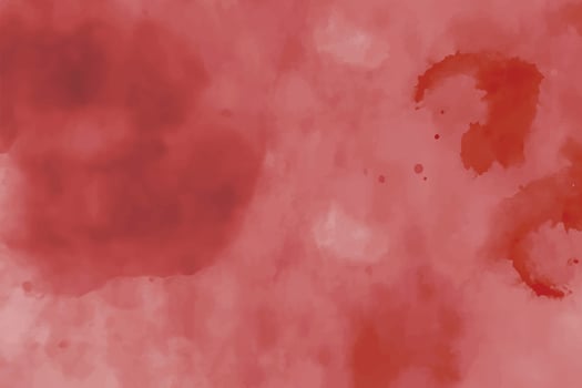 Red watercolor stain background vector