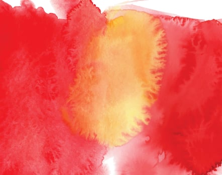 Red watercolor stain background vector