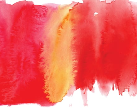 Red watercolor stain background vector