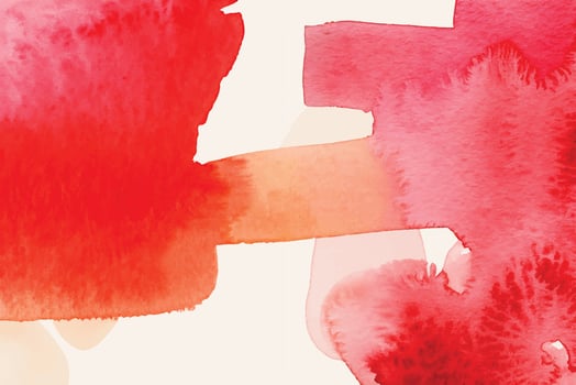 Red watercolor stain background vector