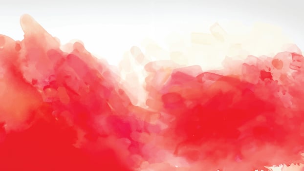 Red watercolor stain background vector