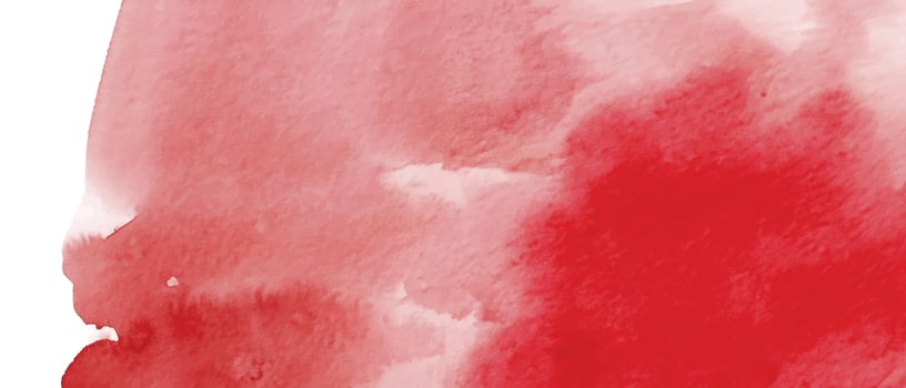Red watercolor stain background vector