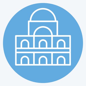 Icon Des Invalides. related to France symbol. blue eyes style. simple design editable. simple illustration vector