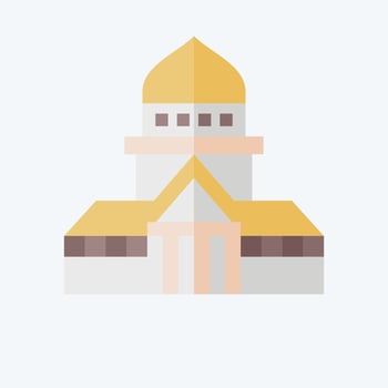 Icon Museum. related to France symbol. flat style. simple design editable. simple illustration vector