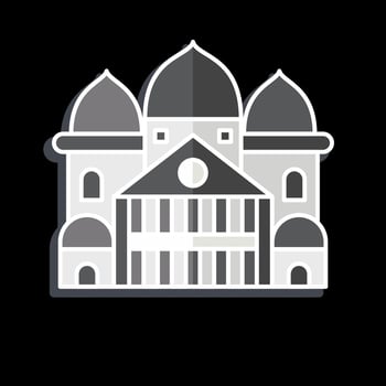 Icon Sacre Coeur. related to France symbol. glossy style. simple design editable. simple illustration vector