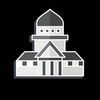 Icon Museum. related to France symbol. glossy style. simple design editable. simple illustration vector
