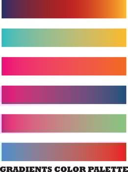 Gradients Color Palette For Design Vector File