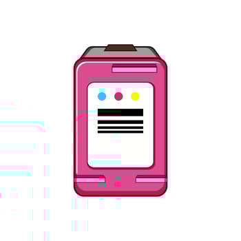printer ink cartridge cartoon vector illustration