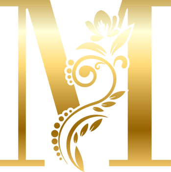 Gold Letter M png