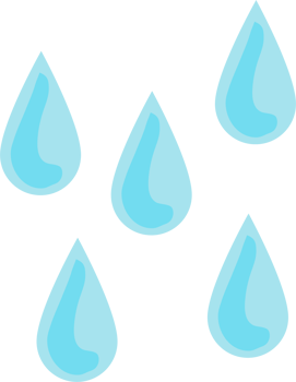 set of water drops png