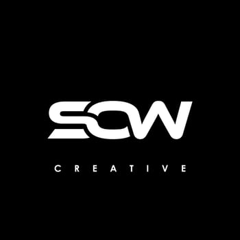 SOW  Letter Initial Logo Design Template Vector Illustration