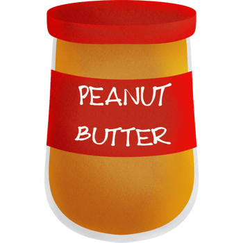 A jar of peanut butter png