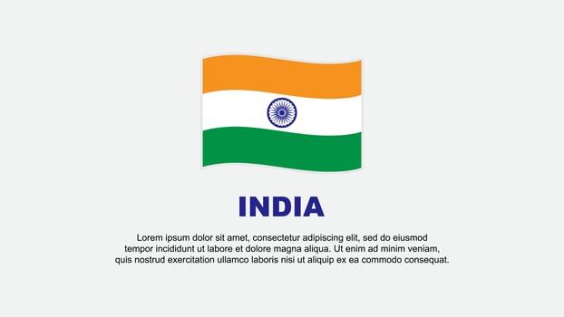 India Flag Abstract Background Design Template. India Independence Day Banner Social Media Vector Illustration. India Background