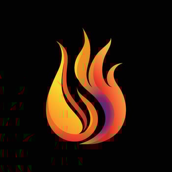 Fire logo- icon vector-illustration design- logo template-elegant vector