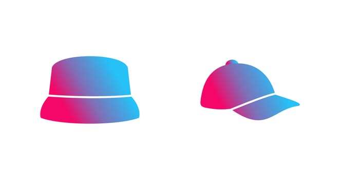 Hat and athletic Icon vector