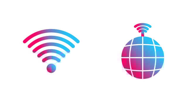 Signal on User and global Signals Icon vector