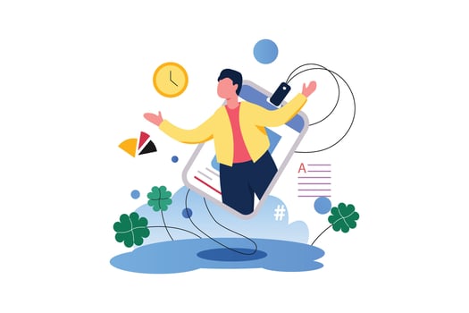 Business Salesman - Flat Vector