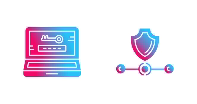 Password and Vpn Icon vector