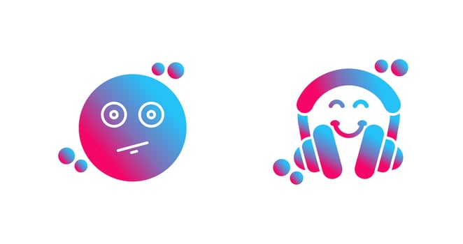Neutral and Headphones Icon vector
