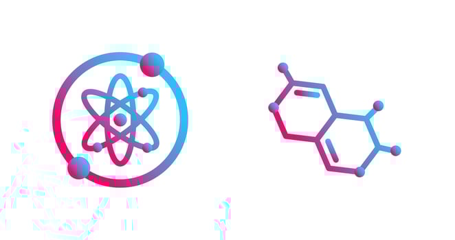 Proton and Molecule Icon vector
