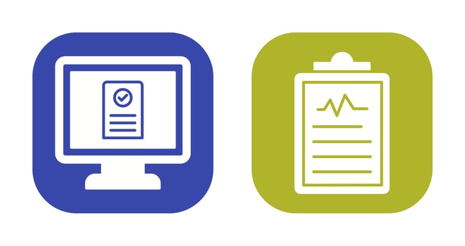 Online appointment and Clipboard Icon vector