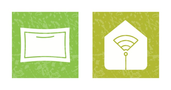 Pillow and Wifi Icon vector