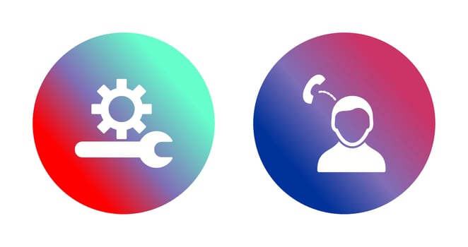 Technical Support and strategy consultation Icon vector